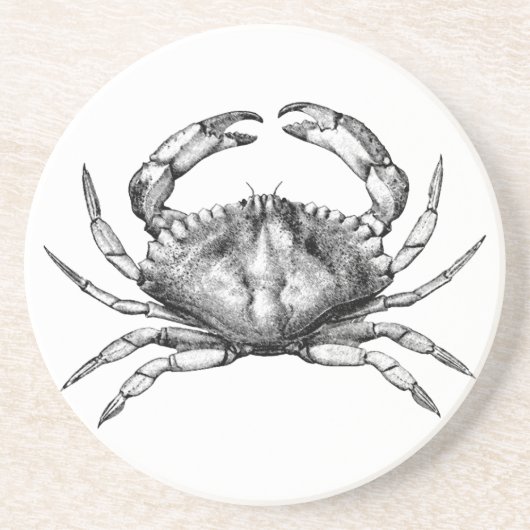Red Rock Crab (Stille Oceaan) Zandsteen Onderzetter (Voorkant)