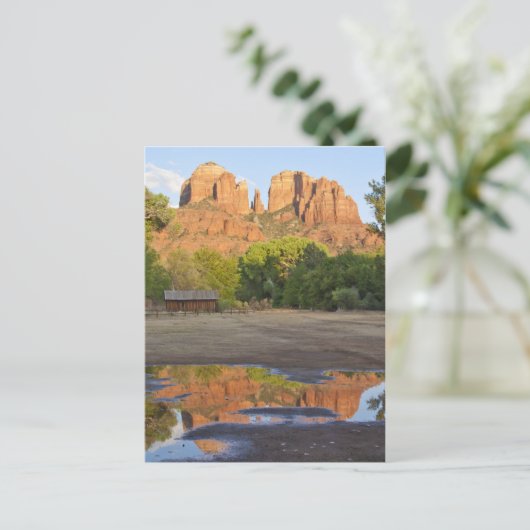Red Rock Crossing, briefkaart Sedona Arizona (Staand voorkant)
