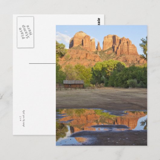 Red Rock Crossing, briefkaart Sedona Arizona (Voorkant / Achterkant)