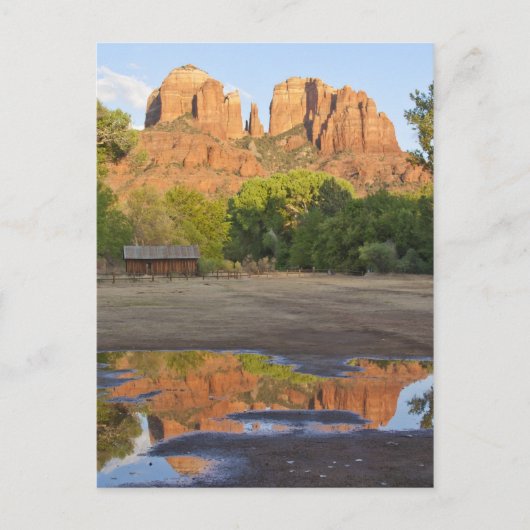 Red Rock Crossing, briefkaart Sedona Arizona (Voorkant)