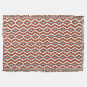 Red Rock Diamond Zigzag Throw Blanket Deken