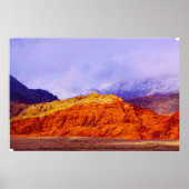 Red Rock en Clouds Print (Voorkant)