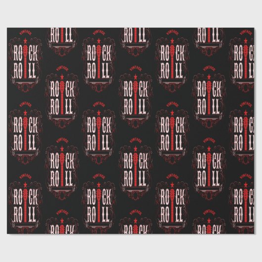 Red  Rock en Roll Cadeaupapier (Vlak)