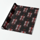 Red  Rock en Roll Cadeaupapier (Uitgerold)