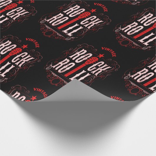 Red  Rock en Roll Cadeaupapier (Hoek)