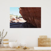 Red Rock Face Poster (Keuken)