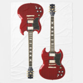 RED ROCK GITAREN FLEECE DEKEN (Voorkant)
