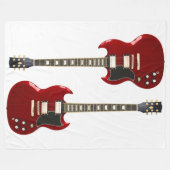 RED ROCK GITAREN FLEECE DEKEN (Voorkant (Horizontaal))