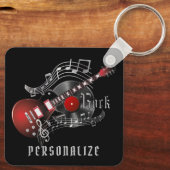 Red Rock Guitar Sleutelhanger (Achterkant)