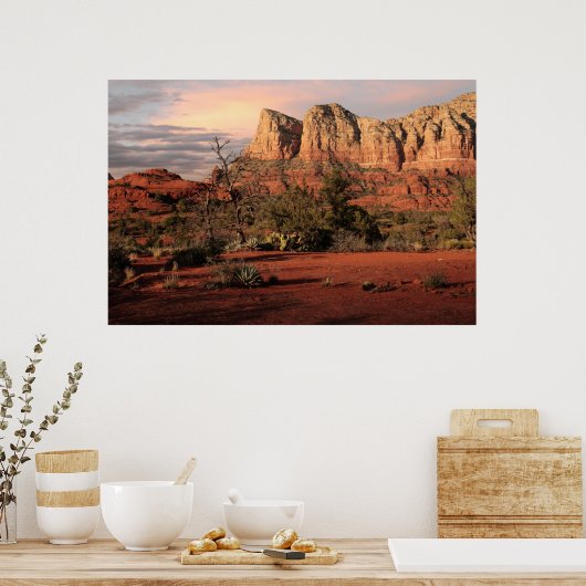 Red Rock Land Poster (Keuken)