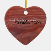 Red Rock Layer Study; Nevada Souvenir Keramisch Ornament (Voorkant)