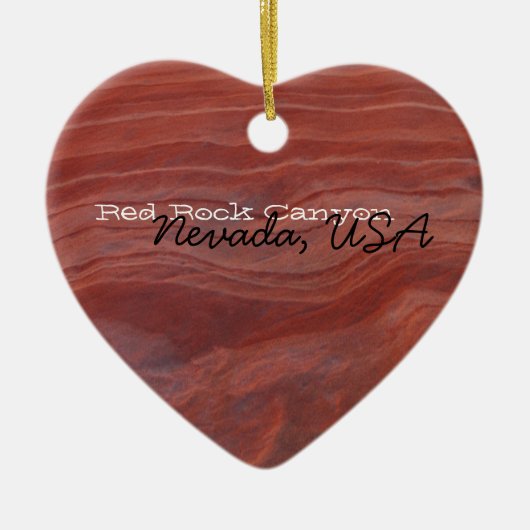 Red Rock Layer Study; Nevada Souvenir Keramisch Ornament (Voorkant)