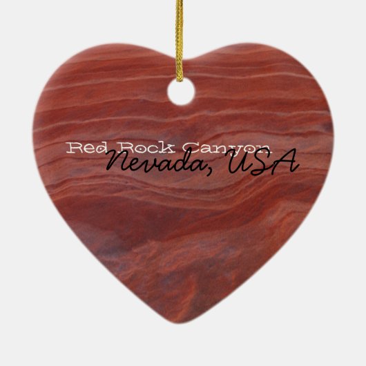 Red Rock Layer Study; Nevada Souvenir Keramisch Ornament (Achterkant)