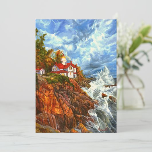 "Red Rock Light" Bedankkaart (Staand voorkant)