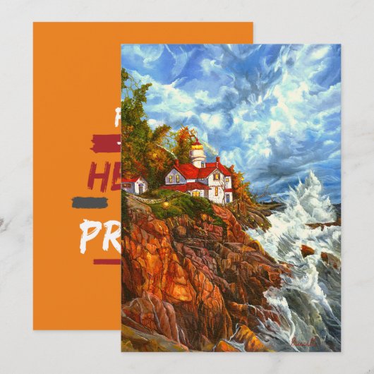 "Red Rock Light" Bedankkaart (Voorkant / Achterkant)