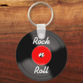Red Rock N Roll Record Sleutelhanger (Voorkant)