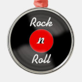 Red Rock N Roll Vinyl Record Ornament (Voorkant)