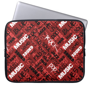 Red Rock Pop R & B Music-laptophoes Laptop Sleeve