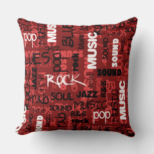 Red Rock Pop R & B Music Text Sierkussen