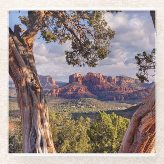 Red Rock | Sedona Arizona Glazen Onderzetter (Voorkant)