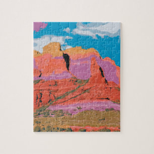 Red Rock, Sedona, Arizona, Moderne kunst Legpuzzel