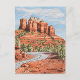 Red Rock, Sedona, Arizona Tekening Briefkaart