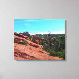 Red Rock Slope Canvas Afdruk