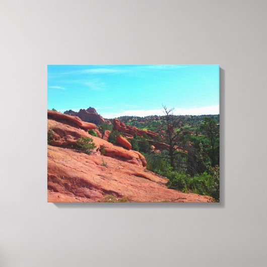 Red Rock Slope Canvas Afdruk (Voorkant)