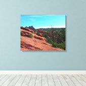 Red Rock Slope Canvas Afdruk (Insitu (Houten vloer))