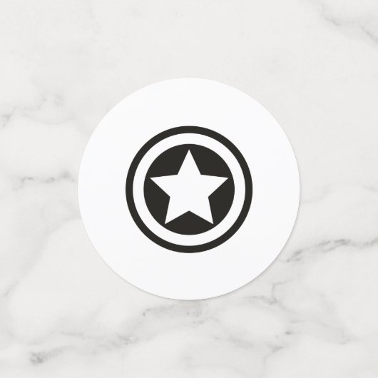 Red Rock Star Baby shower Confetti (Kleine voorkant)