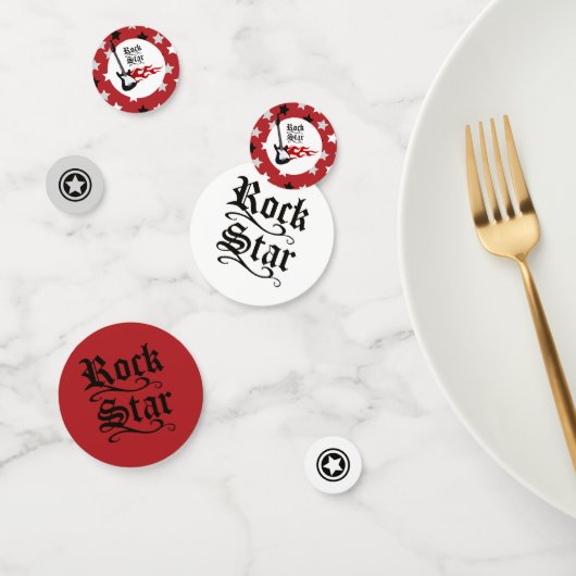 Red Rock Star Baby shower Confetti (Groep)