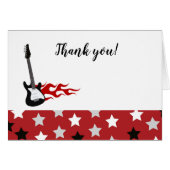 Red Rock Star Folded Hartelijk dank (Voorkant Horizontaal)