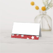 Red Rock Star Music Party Place Kaarten Plaatskaartje (Achterkant)