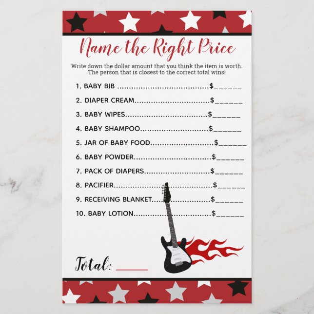 Red Rock Star Rockabye noemt het prijstoneelspel (Voorkant)