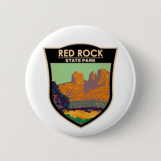 Red Rock State Park Arizona  Ronde Button 5,7 Cm (Voorkant)