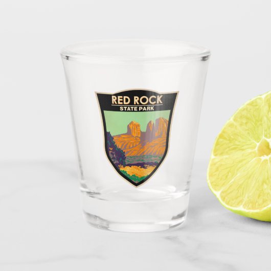 Red Rock State Park Arizona Shot Glas (Voorkant)