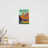 Red Rock State Park Arizona Vintage Poster (Keuken)