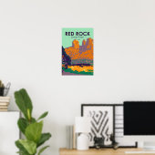 Red Rock State Park Arizona Vintage Poster (Thuiskantoor)