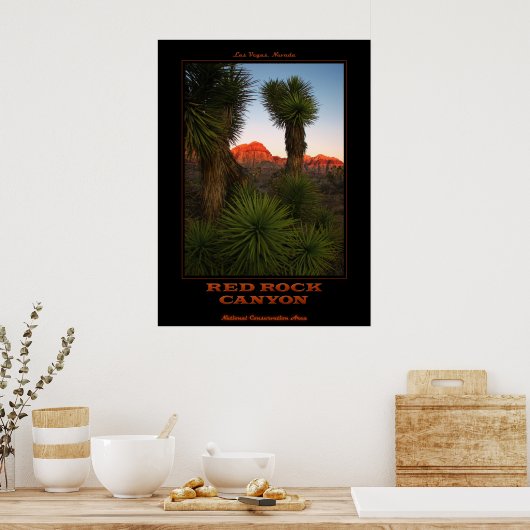 Red Rock Sunrise Poster (Keuken)
