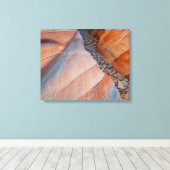 Red Rock Valley of Fire State Park Nevada Canvas Afdruk (Insitu (Houten vloer))