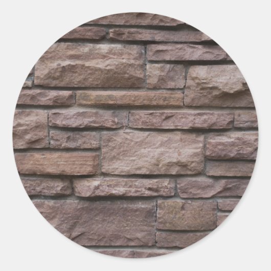 Red Rock Wall Ronde Sticker (Voorkant)