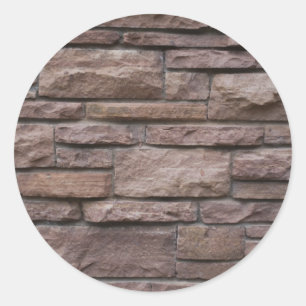 Red Rock Wall Ronde Sticker