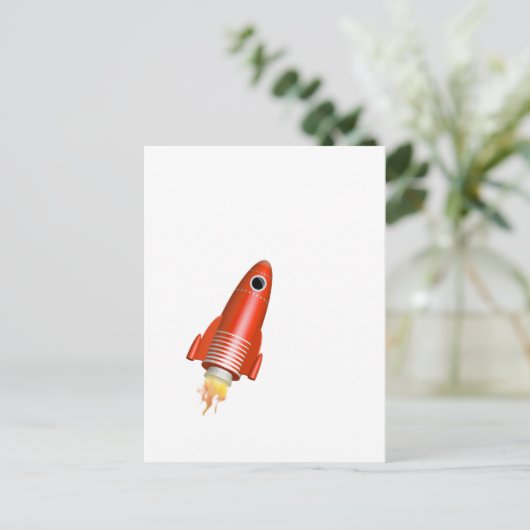 Red Rocket Briefkaart (Staand voorkant)