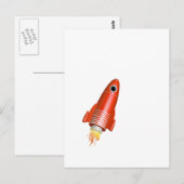 Red Rocket Briefkaart (Voorkant / Achterkant)