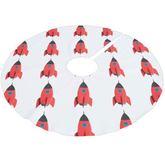 Red Rocket Kerstboom Rok (Gekanteld)