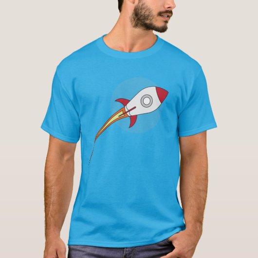 Red Rocketship T-shirt (Voorkant)