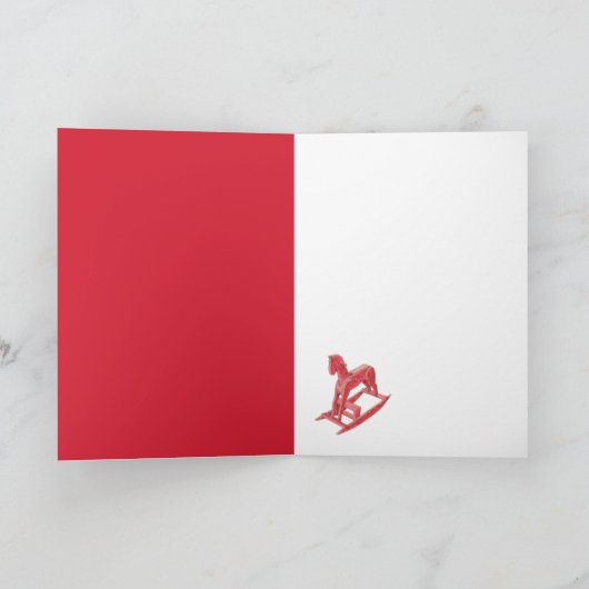 Red Rocking Horse Kaart (Binnen)