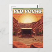 Red Rocks Amphitheater Colorado Briefkaart (Voorkant / Achterkant)