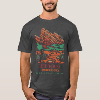 Red Rocks Amphitheater Morrison Colorado Poster Ar T-shirt