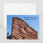Red Rocks Amphitheater Morrison, Colorado, Verenig Briefkaart (Voorkant / Achterkant)